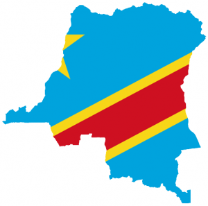 Map of Democratic Republic of Congo